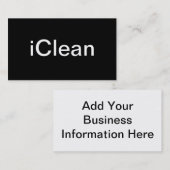 Carte de visite de femme de charge (Devant / Derrière)