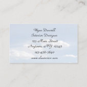 Carte de visite de fenêtre (Dos)