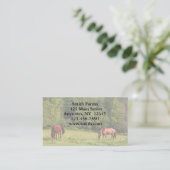 Carte de visite de ferme de cheval (Debout devant)