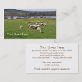 Carte de visite de ferme de moutons (Devant / Derrière)