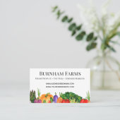 Carte de visite de ferme végétale de production pe (Debout devant)