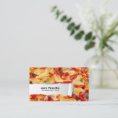 Carte de visite de fermeture de pizza alimentaire (Debout devant)