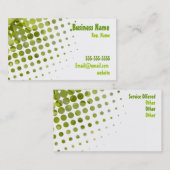 Carte de visite de feuille (Devant / Derrière)