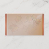 Carte de visite de feuille d'automne (Dos)