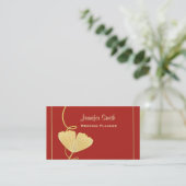 Carte de visite de feuille de Ginkgo (Debout devant)