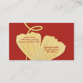 Carte de visite de feuille de Ginkgo (Dos)