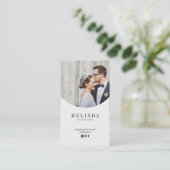 Carte de visite de feuille d'or de Melinda (Debout devant)