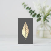 Carte de visite de feuille d'or Faux (Debout devant)