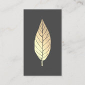 Carte de visite de feuille d'or Faux (Devant)