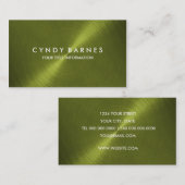 Carte de visite de feuilles vertes (Devant / Derrière)