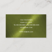 Carte de visite de feuilles vertes (Dos)