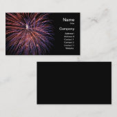 Carte de visite de feux d'artifice (Devant / Derrière)
