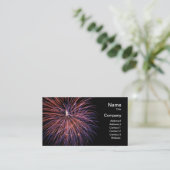 Carte de visite de feux d'artifice (Debout devant)