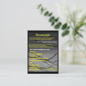 Carte de visite de fibromyalgie - jour de (Debout devant)