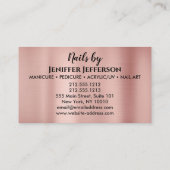 Carte de visite de fidélité à la brosse moderne (Dos)