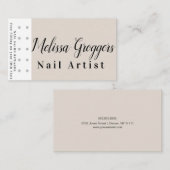 Carte de visite de fidélité à la récompense de l'a (Devant / Derrière)