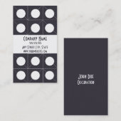 Carte de visite de fidélité de client (Devant / Derrière)