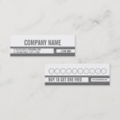 Carte de visite de fidélité de client (Devant / Derrière)