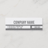 Carte de visite de fidélité de client (Devant)