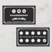 Carte de visite de fidélité de client de salon de (Devant / Derrière)