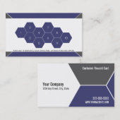 Carte de visite de fidélité de client de salon de (Devant / Derrière)