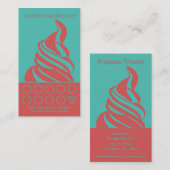 Carte de visite de fidélité de yogourt glacé (Devant / Derrière)