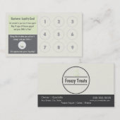 Carte de visite de fidélité de yogourt glacé (Devant / Derrière)