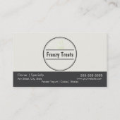 Carte de visite de fidélité de yogourt glacé (Dos)