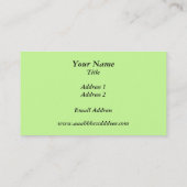 Carte de visite de fièvres (Dos)