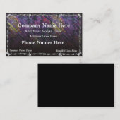 Carte de visite de fil de Barb de chrome (Devant / Derrière)