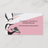 Carte de visite de fil de crochets de crochet de (Dos)