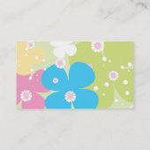 Carte de visite de fille artisanale (Dos)