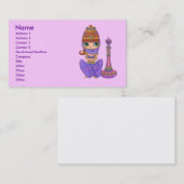 Carte de visite de fille de génie de danseur de (Devant / Derrière)