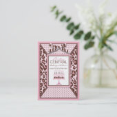 Carte de visite de fille de guépard (Debout devant)