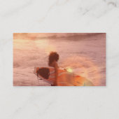 Carte de visite de fille de surfer (Dos)