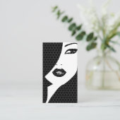 CARTE DE VISITE DE FILLES EN NOIR ET BLANC (Debout devant)