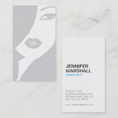 CARTE DE VISITE DE FILLES GRAY & BLANC (Devant / Derrière)