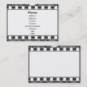 carte de visite de film (Devant / Derrière)