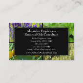 Carte De Visite De fines herbes naturel de santé d'affaires (Dos)