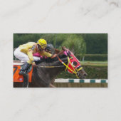 Carte de visite de finition de course de cheval (Dos)