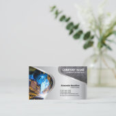 Carte de visite de finition métallique (Debout devant)