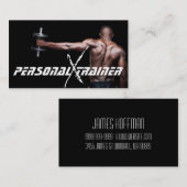 Carte de visite de fitness du formateur personnel (Devant / Derrière)