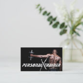 Carte de visite de fitness du formateur personnel (Debout devant)