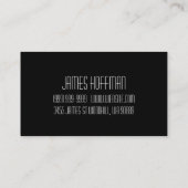 Carte de visite de fitness du formateur personnel (Dos)