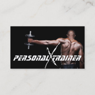 Carte de visite de fitness du formateur personnel