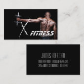 Carte de visite de fitness du formateur personnel (Devant / Derrière)