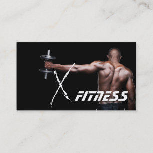 Carte de visite de fitness du formateur personnel
