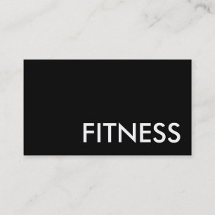 Carte de visite de fitness professionnel Black Gre