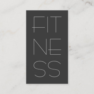 Carte de visite de fitness professionnel contempor