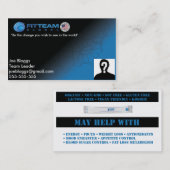 Carte de visite de FitTeam (Devant / Derrière)